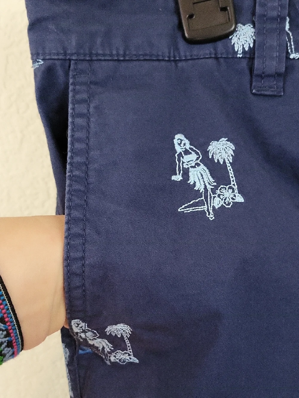 Tommy Bahama Hula Girl Men's Navy Blue Shorts